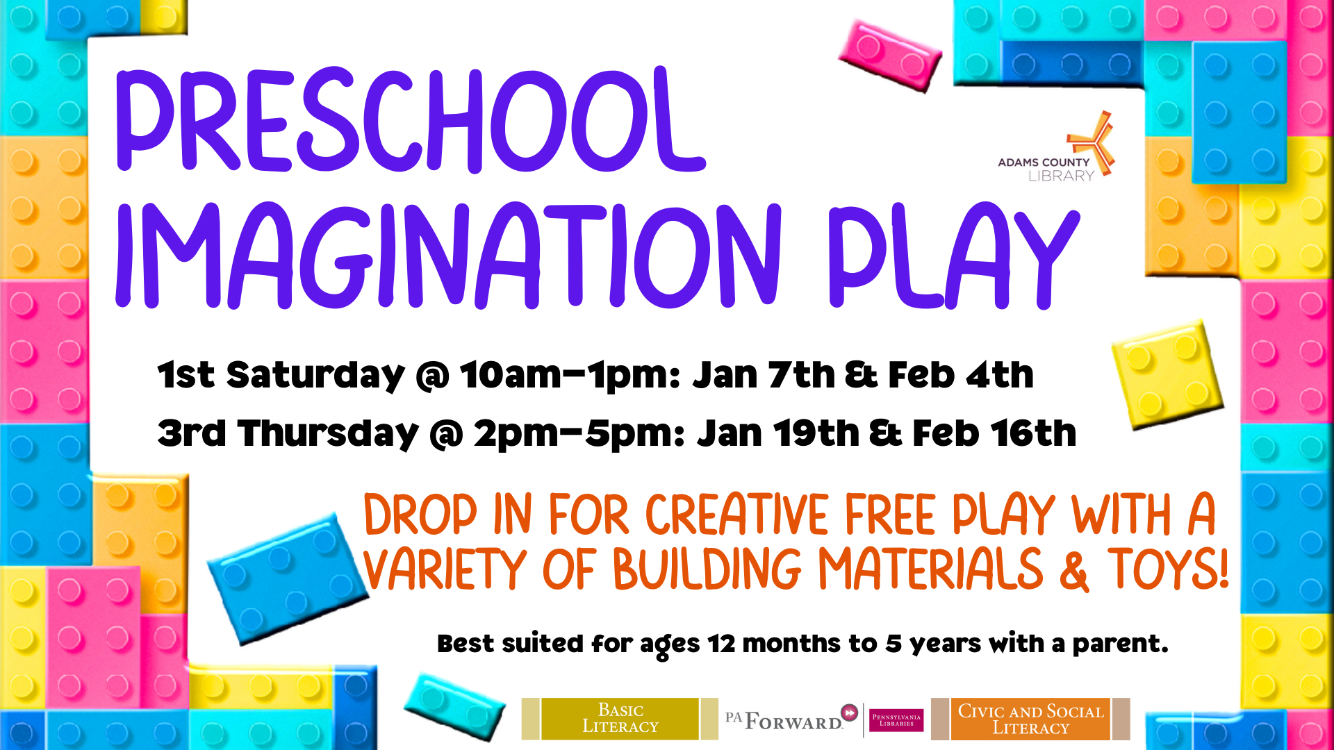 Preschool Imagination Play Adams County Library